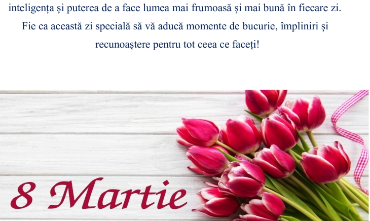 Omagiu Femeilor de Ziua Internațională a Femeii